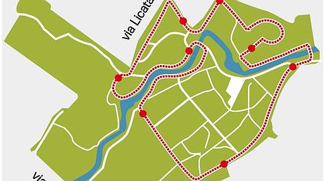 Il percorso al Parco Lambro Il percorso al Parco Lambro